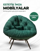 Resim AVYNA Miouus Berjer | California Esintili Tekli Koltuk | Kitap Okuma & Rahat Dinlenme Koltuğu 