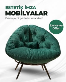 Resim AVYNA Miouus Berjer | California Esintili Tekli Koltuk | Kitap Okuma & Rahat Dinlenme Koltuğu 