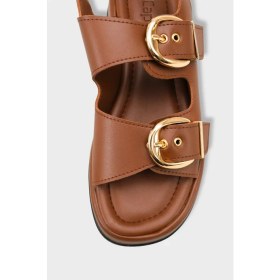 Resim Capone Outfitters Cortney Dolgu Topuklu Çift Bantlı Tokalı Kadın Sandalet 