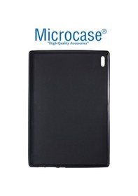 Resim Lenovo Uyumlu Tab 4 10 Plus Tb-X704F 10.1 Silikon Kılıf Siyah + Cam 