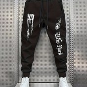 Resim Erkek Moda Baskılı Casual Pantolon, Polyester Esnek Kumaş, Atletik Stil, Normal Uzunluk, Tüm Mevsim, Düz Renk, Örgü Yapısı, Üniseks 