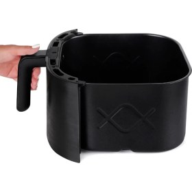 Resim Yui M50 Maxifry Xxl 8 Lt Smart Airfryer Siyah Yağsız Fritöz Outlet Teşhir Ürün 