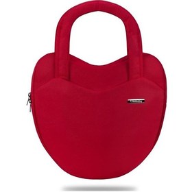 Resim Classone Love1402 13-14 Inch Wtxpro Su Geçirmez Kumaş, Apple Uyumlu MacBook , Mac Air Laptop El Çantası - Kırmızı Kırmızı 