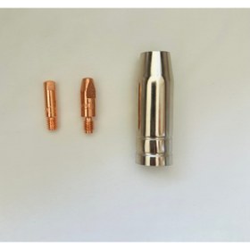 Resim GERMANY Gazsız Gazaltı Kaynak Makinesi Meme ve Nozzle 0.8mm ve 1.0mm 