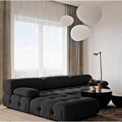 Resim S Home Design Concept Bellini 4 Modül Modüler Koltuk Köşe Takımı, Babyface, Siyah 