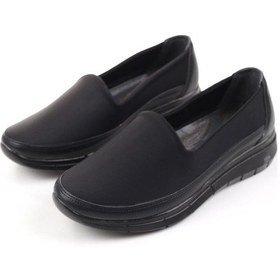 Resim Norfix 1964 Kadın Streçli Comfort Ayakkabı Siyah Krem 