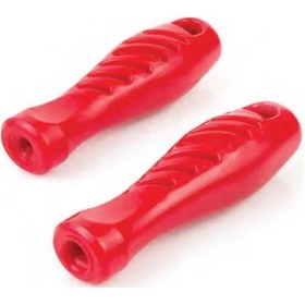 Resim Eltos Plastik Ergonomik Eğe Sapı - Düz Geniş Ağızlı Çok Renkli 