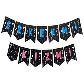 Resim Erkek Mi Kız Mı Zikzak Banner Tüm Yaşlar 