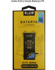 Resim Apple İphone 11 PRO Max Galio Extra Güçlü Batarya Pil 