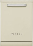 Resim VESTEL BM 5001 Retro Bej 5 Programlı Bulaşık Makinesi 