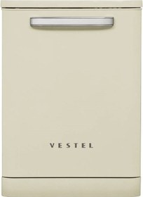 Resim VESTEL BM 5001 Retro Bej 5 Programlı Bulaşık Makinesi 
