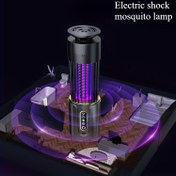 Resim 1 adet Şarj Edilebilir 2'si 1 Arada Çok Fonksiyonlu Sivrisinek Lambası, Çift Renkli Gece Işığı, Böcek Kovucu ve Yakalayıcı, Dahili Lityum Pil ile USB Şarj, Ev, Ofis, Karavan için İç/Dış Mekan Kullanımı, Sivrisinek Kovucu 