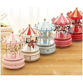 Resim Nostaljik El Yapımı Atlıkarınca Müzik Kutusu N-42 