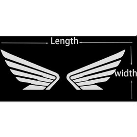 Resim Gümüş-boyutu 10x3.2 Cm-küçük Kasaba Motosiklet Kanat Adanmış Çıkartması Komik Araba Çıkartmaları Civic Için Hond 