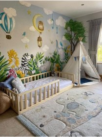 Resim MoldHome Ahşap Çocuk Karyolası 