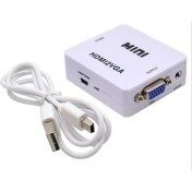 Resim Mini HDMI To VGA Dönüştürücü 