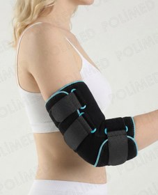 Resim POLİMED Spor Dirsek Desteği Sağ&Sol Uyumlu Sporcu Dirseklik Silikon Destek 