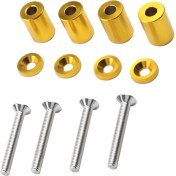 Resim Tüm Turbo Motor Motor Takas Altın Için Alaşım Hood Havalandırma Spacer Riser Kitleri 