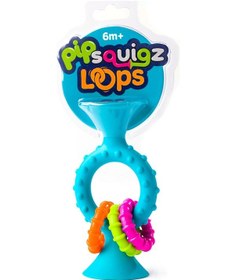 Resim Fat Brain Toys Mavi Halkalı Silikon Diş Kaşıyıcı F166ML Mavi 