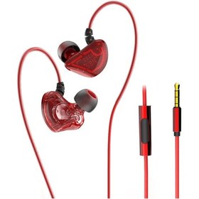 Resim 3,5 Mm Kablolu Kulaklıklar Grafen Çift Hareketli Bobin Kulaklık Kulak İçi Spor Kulaklıkları Ağır Bas Müzik Kulaklıkları Mikrofonlu Hat İçi Kontrol 
