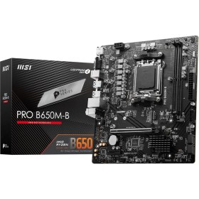 Resim Msı MB Pro B650M-B Am5 Ddr5 6800MHZ(OC) HDMI VGA M.2 Usb3.2 2.5g Lan Matx 