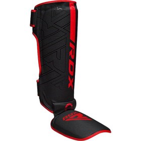 Resim RDX Kara F6 Kaval Koruyucu Profesyonel Muay Thai, Kick Boks ve MMA Koruyucu - KIRMIZI / M 