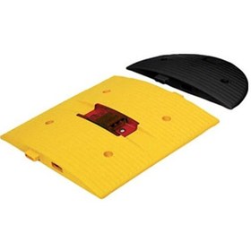 Resim İleri Trafik Flaşörlü Hız Kesici Yol Kasisi 50 x 50 CM Siyah - 11938 SL SYH 