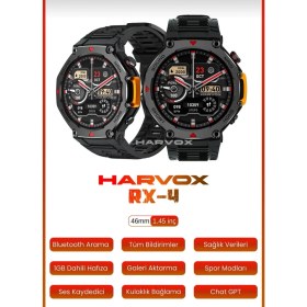 Resim Harvox Rx-4 Watch Akıllı Saat Iphone ve Android Tüm Telefonlara Uyumlu 