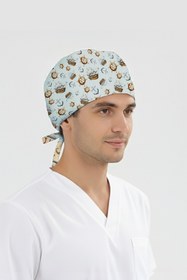 Resim ÇİZGİ MEDİKAL Yelken Dümeni Desenli Bone (Cotton Likra Kumaş) 
