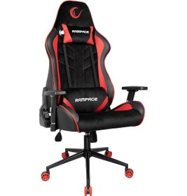 Resim Rampage Kl-R9 Alcantara Series Premium Terletmez Kumaş Kırmızı / 