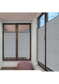 Resim Koyu Gri 09-13 Plise Perde - Katlanır Cam Balkon Perdesi Koyugri 