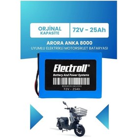 Resim Arora Anka 8000 Uyumlu Batarya Lifepo4 72v 25ah 