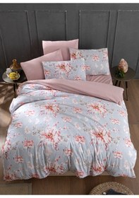 Resim Mystory Home Lastikli Çarşaflı Tek Kişilik Nevresim Takımı Rose 