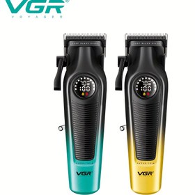 Resim VGR Erkek Saç Kesme Makinesi - Şarj Edilebilir Sakal, Burun, Vücut ve Yüz Tıraş Seti ile Kablosuz Bakım ve Güzellik için Saç Kesici, LED Ekranlı, Erkeklere, Koca'ya ve Babaya Hediye, V-196 Saç Kesici 