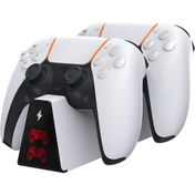 Resim Ps5 Dobe Dual Dock Gamepad Göstergeli Şarj Stand TP5-0518B 