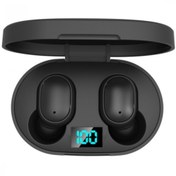 Resim OWWOTECH E6s True Kablosuz Kulaklık Dijital Göstergeli Bluetooth Kulaklık 5.0v-siyah Renk 