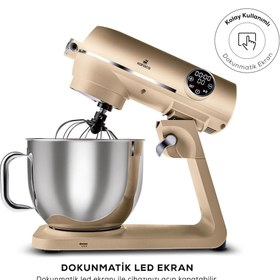 Resim Karaca Multichef Artisan 7 lt 1800 W Gold Döküm Stand Mikser 