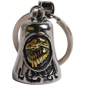 Resim Turcoshop11 Altın Motosiklet Nazar Boncuğu Zili, Bisiklet, Evcil Hayvan Ve Anahtarlık İçin 