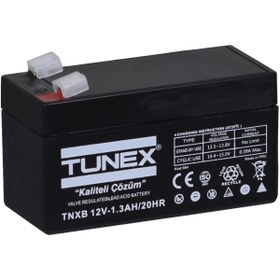 Resim Tunex 12V 1,3A 0,51 Kg Kuru Bakımsız Akü (97*43*53*59 Mm) TNXB-12V1,3A 