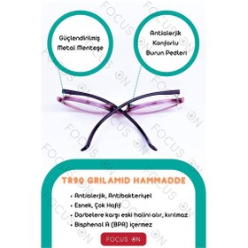Resim Focus On KS003-C23-EKRAN Mor 3-8 Yaş Mavi Işık Filtreli Çocuk Ekran Gözlüğü 