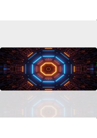 Resim 90x40 Cm Desenli Oyuncu Gaming Mouse Pad Kaymaz Kauçuk Taban Fare Altlığı Xxl Neonstrike Serisi 03 