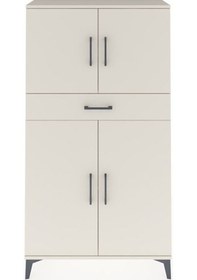 Resim Arges Dolap 3 Raflı Tek Çekmeceli 4 Kapaklı 88x30x163 Aytaşı-aytaşı Aytası 