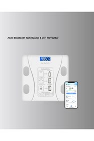 Resim shopwave Akıllı Bluetooth Tartı – 8 Farklı Ölçüm Verisi, Otomatik Kişi Tanıma 