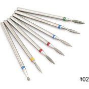 Resim Paslanmaz Çelik Tırnak Sanat Elektrikli Dosya Matkap Uçları Parlatma Taşlama Kafası Manikür Pedikür Makineleri Alet Aksesuarları Seti Derin Mavi Chına 