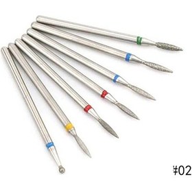 Resim Paslanmaz Çelik Tırnak Sanat Elektrikli Dosya Matkap Uçları Parlatma Taşlama Kafası Manikür Pedikür Makineleri Alet Aksesuarları Seti Derin Mavi Chına 