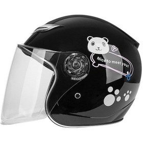 Resim Romantik Balon Siyah Kask Motosiklet Çocuk Kaskı Vcvqrh Siyah 