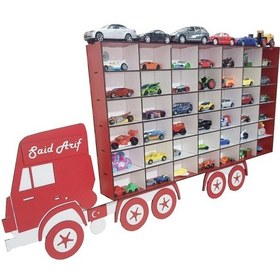 Resim Ahşapatölyenet Ahşap Dekoratif Duvar Tır Araba Rafı (42'Li) 