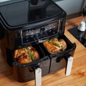 Resim Fabcio Duo Dokunmatik Ekran 9 Lt Çift Hazneli Airfryer Yağsız Fritöz 
