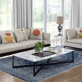 Resim Monnhein Yıkanabilir Halı ve Yolluk - Kaymaz Tabanlı Salon Halısı, Mutfak Halısı, Modern Dijital Baskı Tasarım(0096) 
