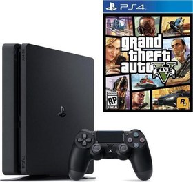Resim Playstation 4 Slim 500 GB + PS4 GTA 5 